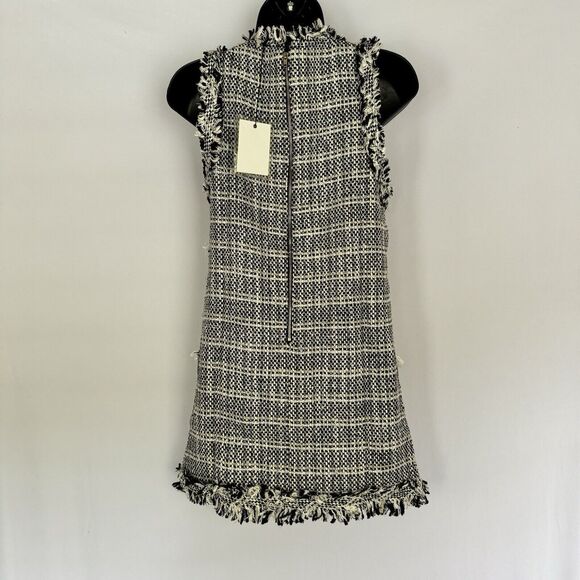 Endless Rose Whitney Tweed Chanel Style Dress Black And White Stripe Women’s S - Picture 3 of 10